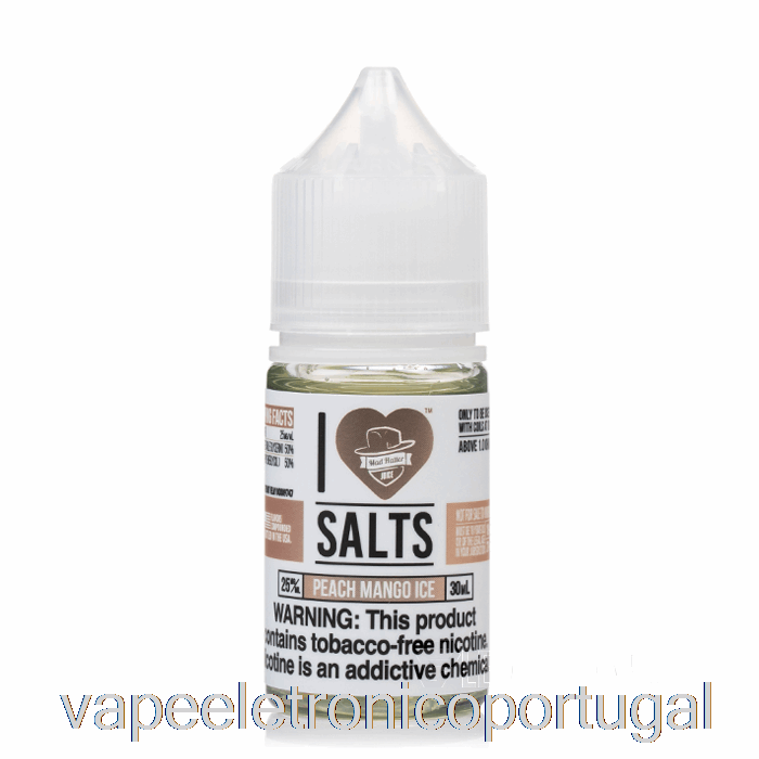 Vape Eletrônico Pêssego Manga Gelo - Adoro Sais - 30ml 25mg